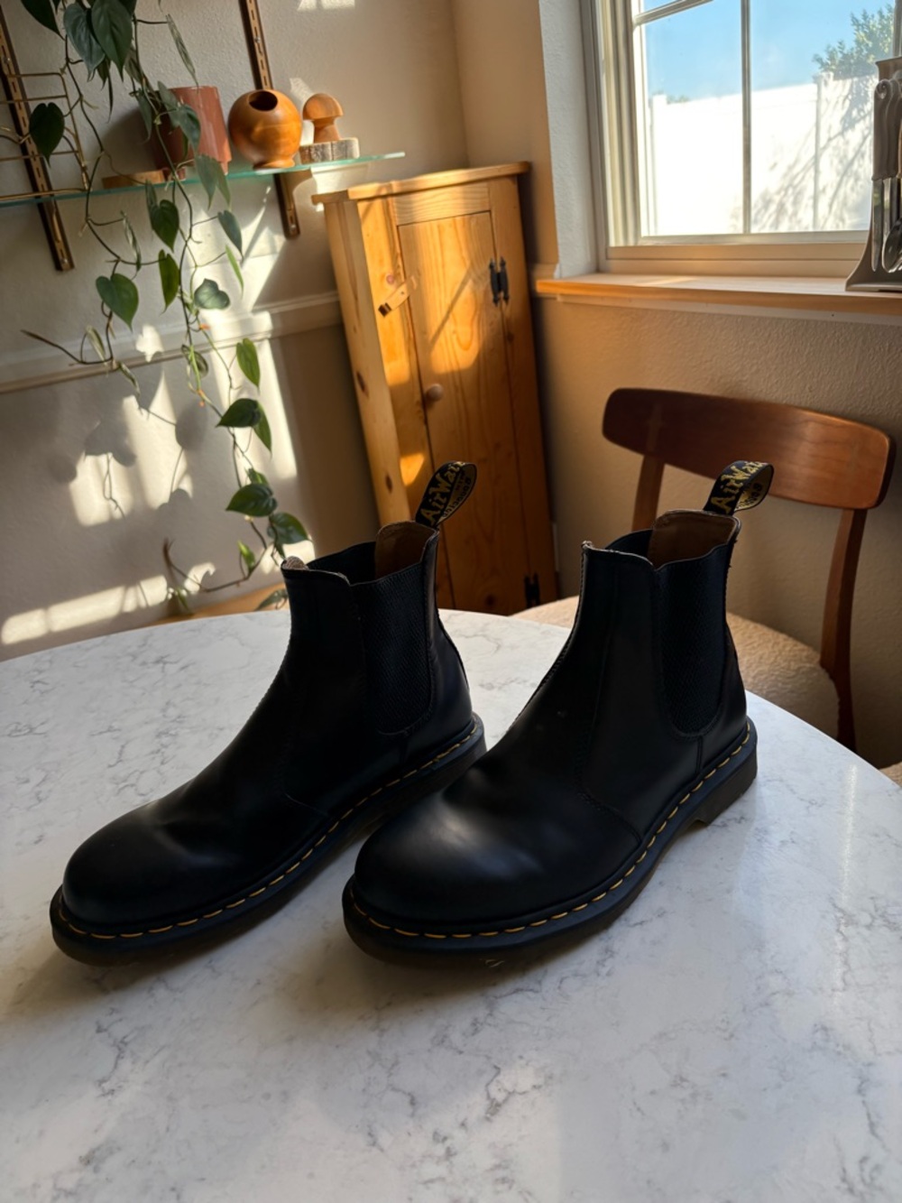 Dr. Martens Black Chukka Boots with Yellow Stitching - Picture 3 of 13
